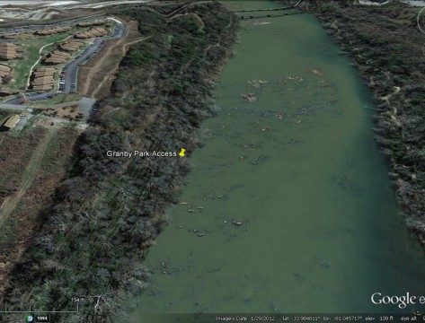 Granby Park Access (Google Earth)