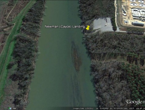 Newman Landing (Google Earth)