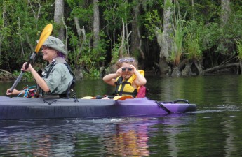 Kayaking on the river