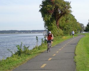 Biking Along River - Flickr Creative Commons